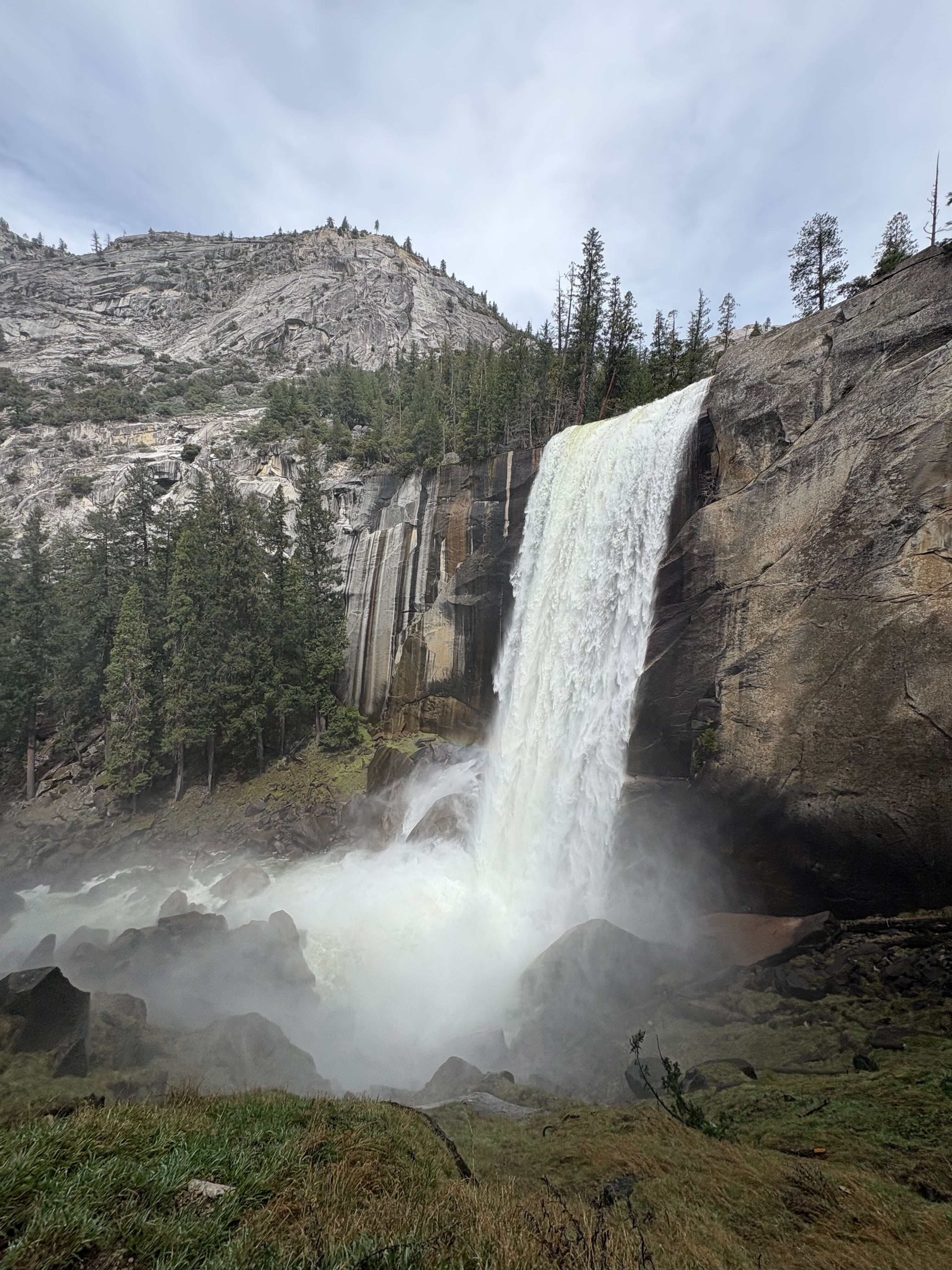 Vernal Fall running hard with spring snowmelt.