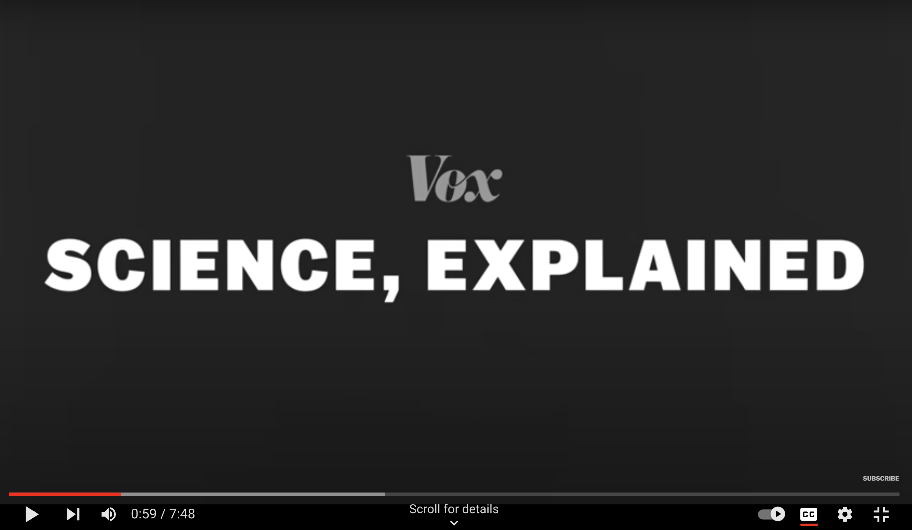 Vox Science Explained icon.